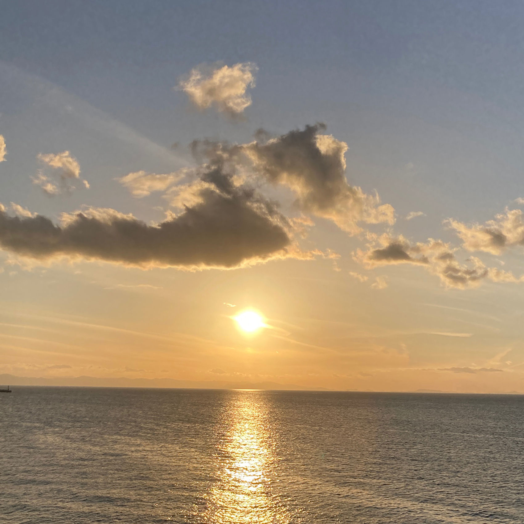 散骨,海洋散骨,瀬戸内海,夕日