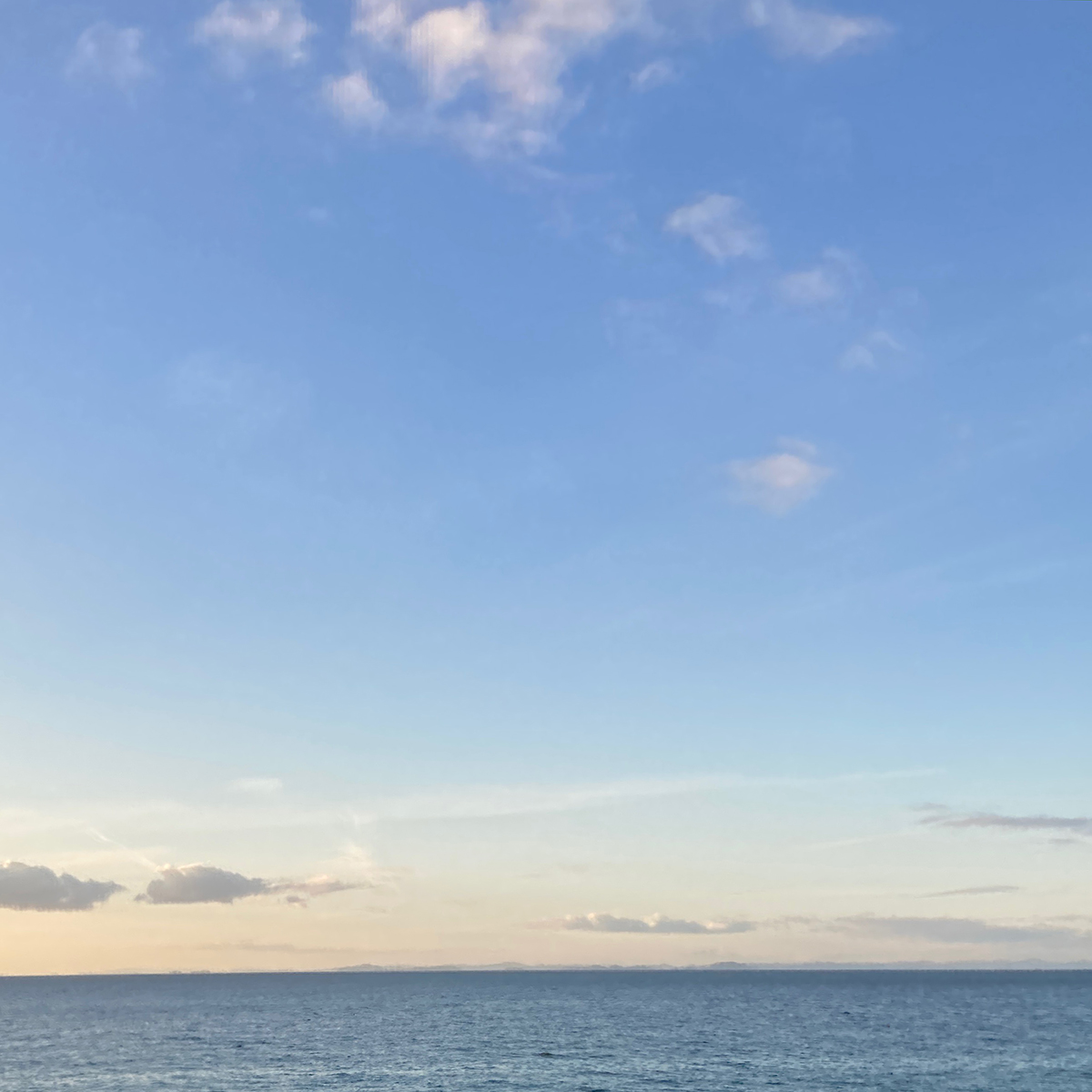 散骨,海洋散骨,瀬戸内海,春霞